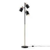 Globe Electric Metal 67-in 3-Light Tree Lamp - Brass and Black