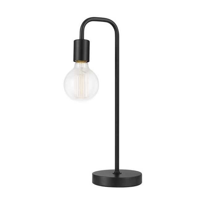 Globe Electric Holden Table Lamp - 18-in - Metal - Satin Black