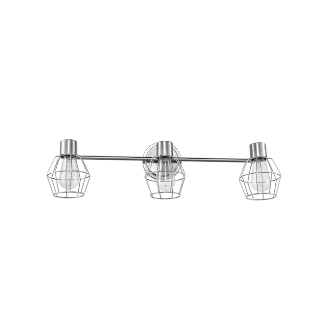 Globe Electric 3-Light Tracklight - 24.72-in - Dimmable - Brushed Nickel