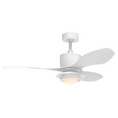 Globe Electric 48-in Smart White LED Residential Ceiling Fan - Remote Control Included