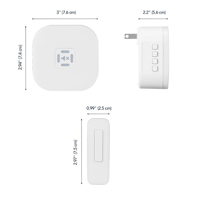 Heath Zenith Wireless Plug-In Doorbell Kit - White