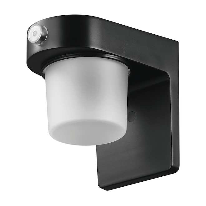 Globe Electric 14W LED Patio Light with Dusk-to-Dawn Feature - Black