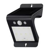 Globe Electric 4W LED Wall Security Light Solar-Powered with Motion Sensor - Black