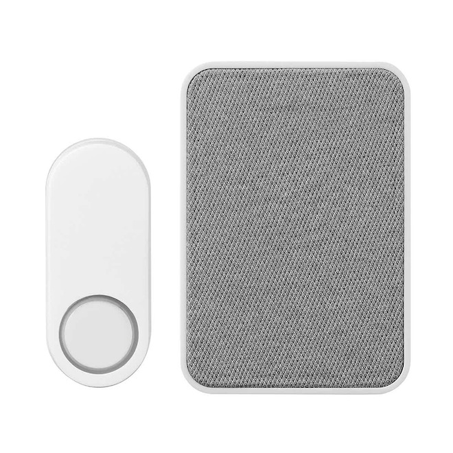 Heath Zenith Wireless Doorbell Kit with Chime - White and Grey