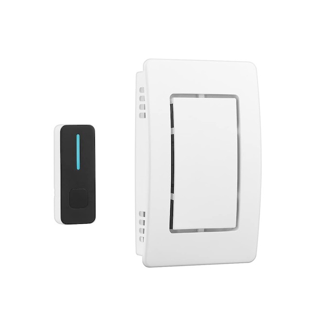 Globe Electric Wireless Doorbell Kit with Chime - White
