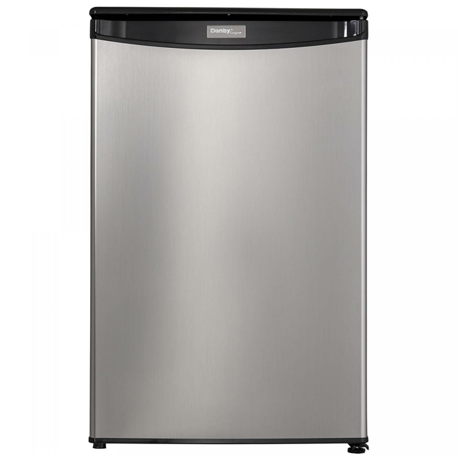 Danby 4.4 ft³ Stainless Steel Finish Residential Compact Refrigerator ...