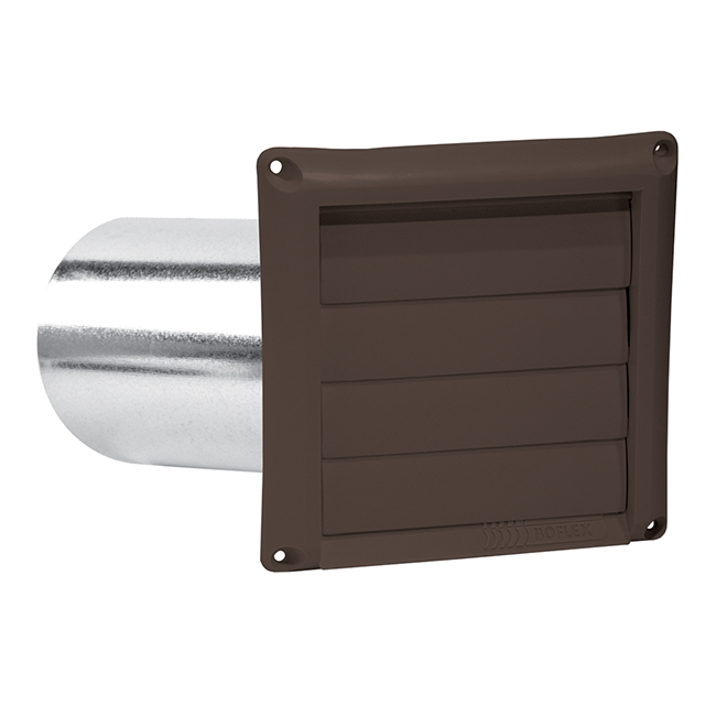 Vent Hood For Exhaust - 4" - Brown