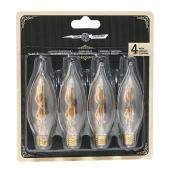 Vintage CA10 Bulb with Candelabra Base - 25 W - Tinted - 4/Pk