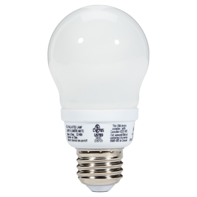 Globe Fluorescent Bulb T3 A Type 7 W Soft White 84788 Rona