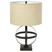 Lampe de table à DEL, 20 po, bronze huilé