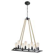 Globe Maya - Vintage 8-Light Chandelier