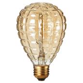 Ampoule incandescente rétro Globe, E26, 40 W, ambre