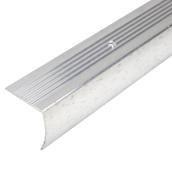 Stair Nosing - Aluminum - 1 1/8" x 3' - Silver