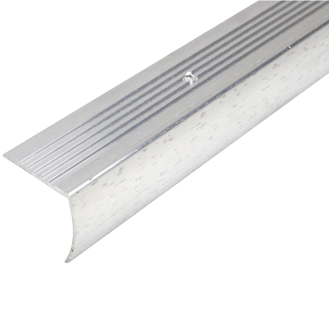 Stair Nosing - 1 1/8" X 6' - Aluminum - Hammered Silver