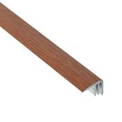Nez de marche en aluminium, 0,3" X 6', chêne foncé