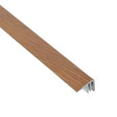 Shur-Trim Stair Nosing Moulding - Aluminum - Oak Finish - 5/16-in T x 6-ft L