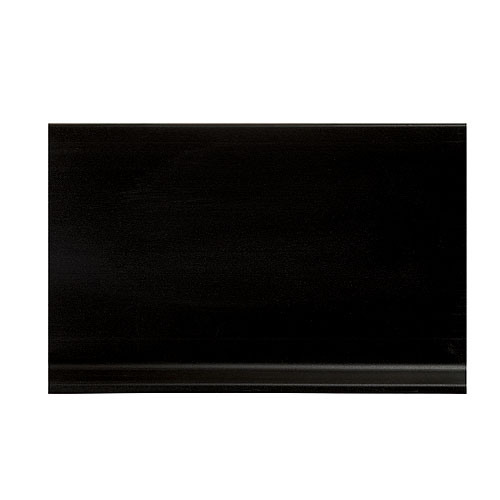 Plinthe à gorge en vinyle Shur-Trim, rainure en V à l'endos, noire, 4 po de haut x 120 pi de long