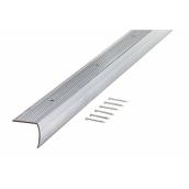 MD Building 36-in Silver Fluted Stair Edging