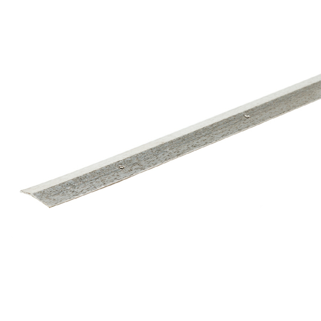 MD Building 96-in x 1-3/8-in Silver Hammered Carpet Trim