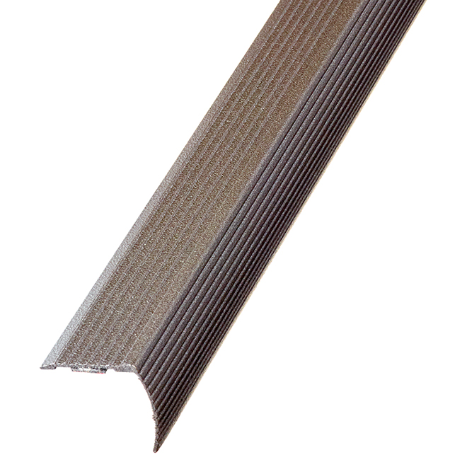 Self-Adhesive Aluminum Stair Edge - 72'' - Mocha