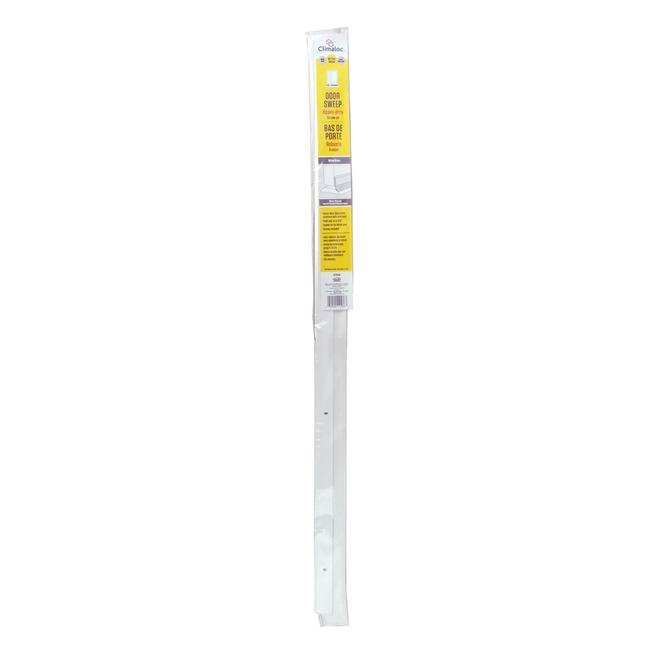 Bas de porte robuste Climaloc 36 po blanc