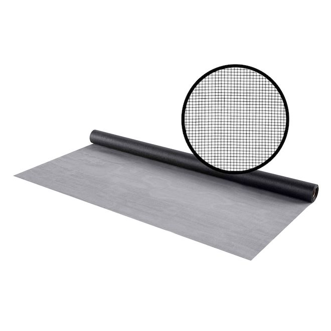 Climaloc Screen 48-in x 25-ft Fibreglass Screen Mesh