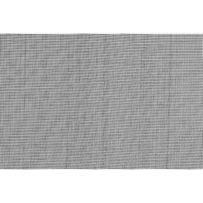 Climaloc Screen Fiberglass Windows and Doors Screen Kit - Pet-Resistant - 4-ft x 7-ft - Black