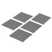 Climaloc Screen Self-Adhesive 3-in x 3-in 5/Pack Black Fiberglass Screen Patches