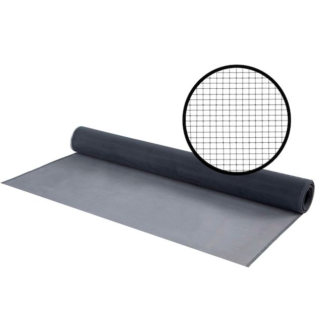 Moustiquaire noire en aluminium 48 po x 84 po Climaloc Screen
