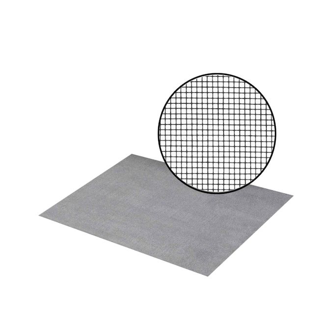 Climaloc Screen 48-in x 84-in Invisible Black Fibreglass Screen