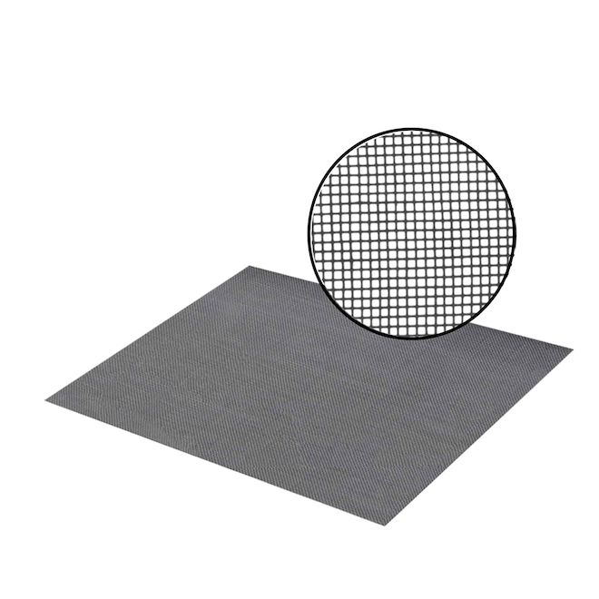 CLIMALOC SCREEN Climaloc Micromesh 36-in x 84-in Black Fibreglass ...