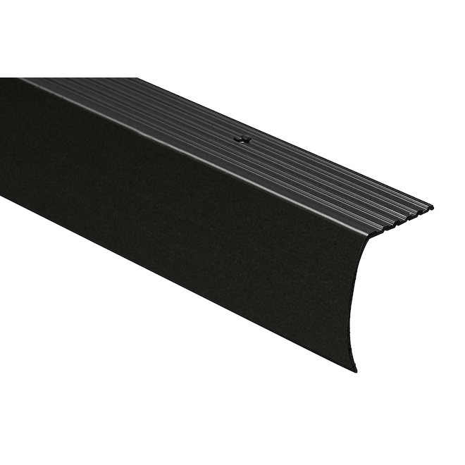 Shur-Trim Stair Nose Moulding in Matte Black Aluminum 1 5/8-in x 12-ft