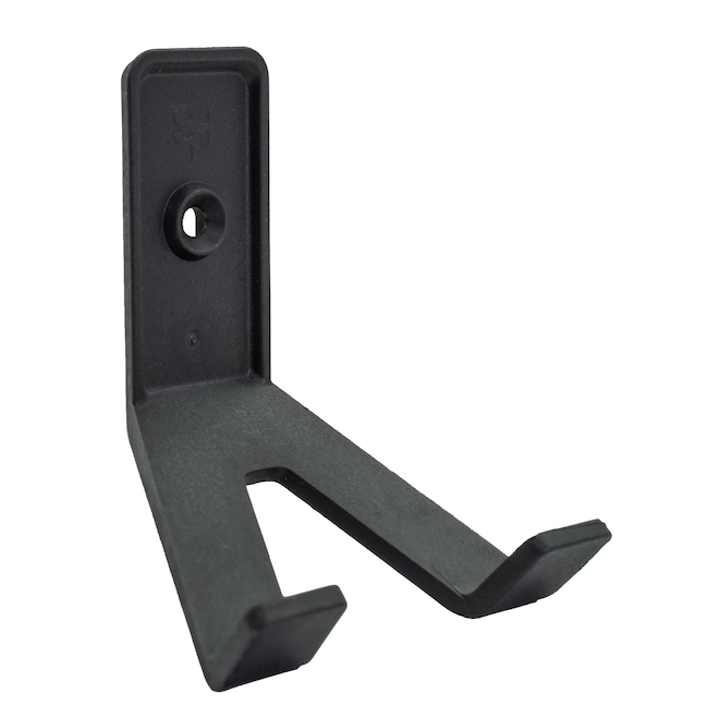 SUPERHOOKS Tech Hooks with Adhesives or Screws in Black - Pack of 2