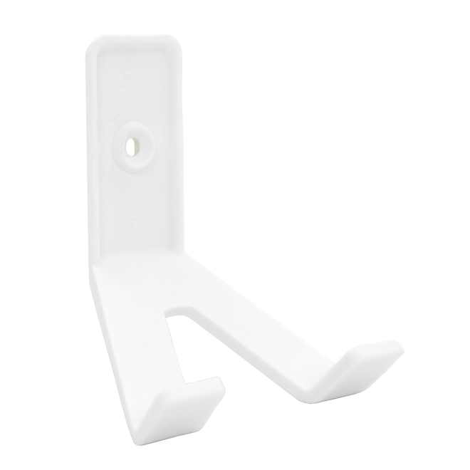 SUPERHOOKS Tech Hooks with Adhesives or Screws in White - Pack of 3