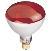 Globe Electric R40 Incandescent Heat Lamp Light Bulb - Reflector - 130-Volts - Red - Screw-In