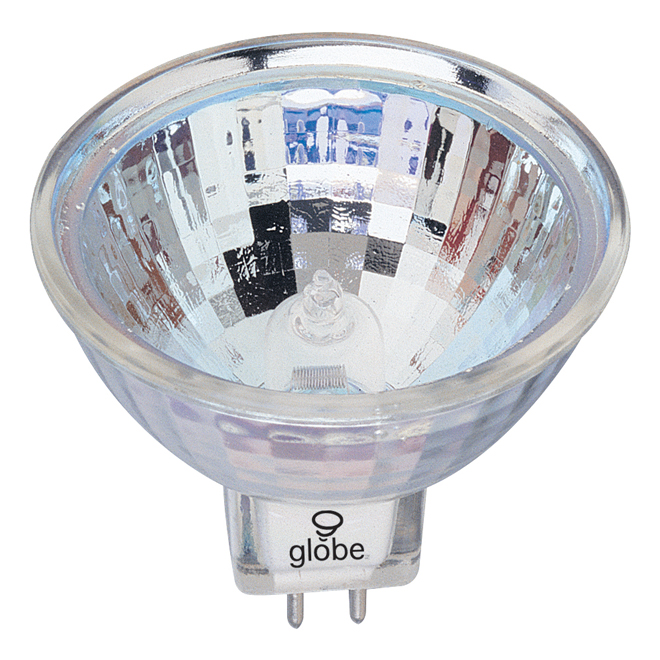 Globe Electric Dimmable Reflector Halogen Light Bulb - 50-W - MR16-GU5.3 Bi Pin - Soft White - 3 Per Pack