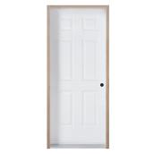 Les Portes A.R.D. Steel Shed Door - Energy Star Certified - Frame and Sill Included - 34-in W x 80-in H in  - White