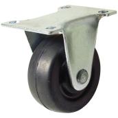 Roulette fixe en caoutchouc et métal 1 1/2'', 44 lb