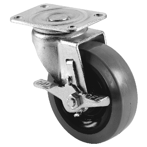 Caster Swivel - Metal - 4'', 250 lb