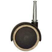 Roulette avec feutre, 2'', 90 lb, noir et beige, paquet de 2
