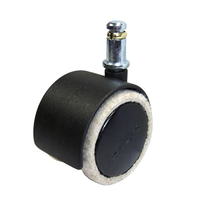 FELTAC DualWheel Felt Friction Grip Stem Caster 66 lbs Cap. 2
