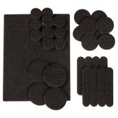 Self-Adhesive Felt Pad Multipack - Eco - Black - 33/Pk