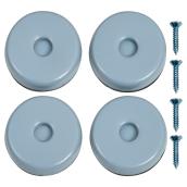 Sliding Screw-On Glides - Round - 1 1/2 - 4//Pk