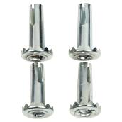 Wood Stem Caster Sockets - Round - 3/8" OD - 5/16" ID - 4/Pk