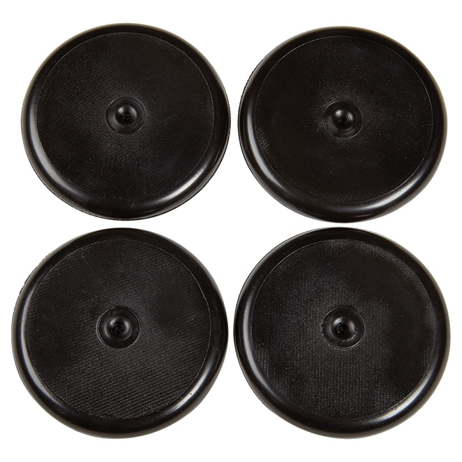 Non-Skid Thermoplastic Pads - Round - 3 1/4" x 1/4" - 4/Pack