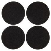 Self-Adhesive Felt Pads - Eco - Round - Black - 4" - 4/Pk