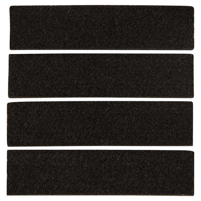 Self-Adhesive Felt Pads - Eco - Strip - 1" x 4" - 4/Pk