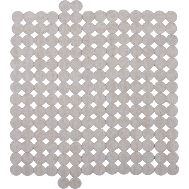 Coussinets à clouer en feutre, ronds, 1", 200/paquet