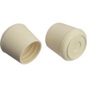 Rubber Leg Tips - Round - Almond - 1 1/2" - 2/Pk