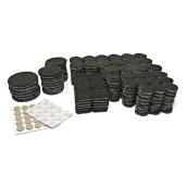 PRO-TEC 319 pcs Black Assorted Felt Pads